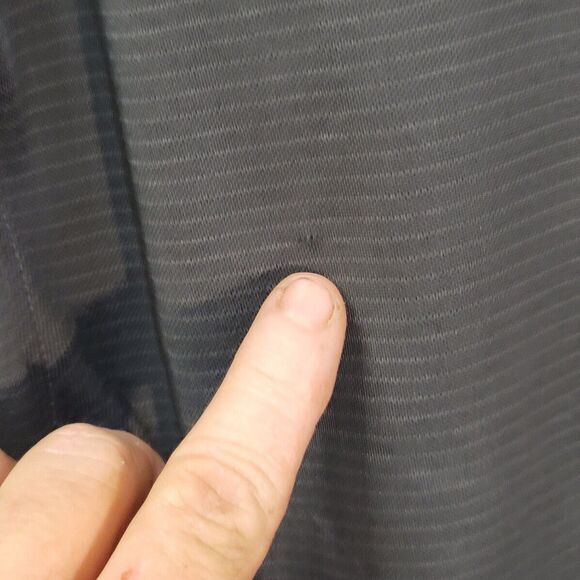 Cutter & Buck Polo Shirt Mens XL Gray Pin Stripe Short Sleeve Golf Outdoors - Picture 4 of 11